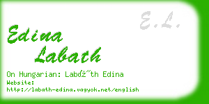 edina labath business card